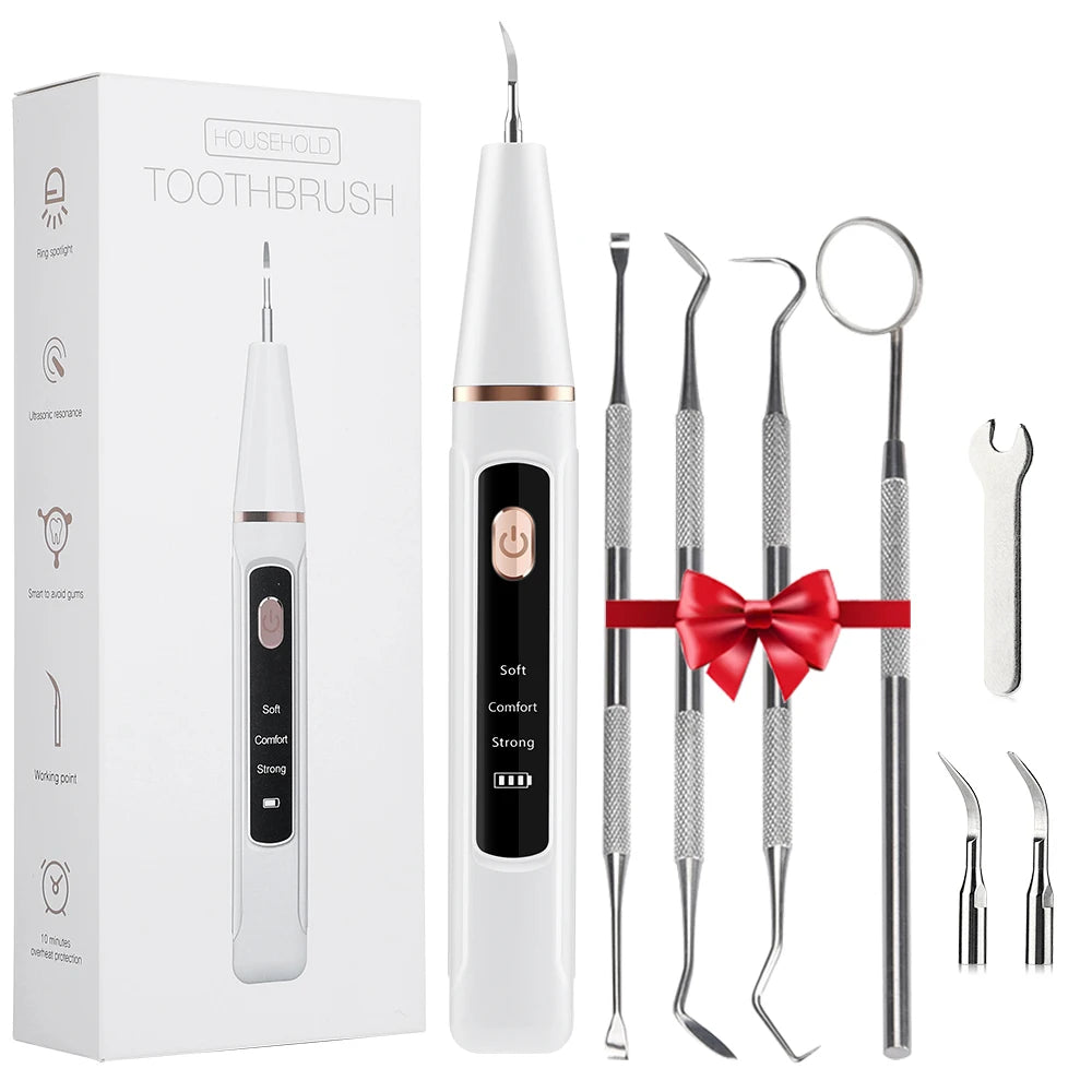 Ultrasonic Electric Teeth Cleaner – Tartar & Plaque Remover
