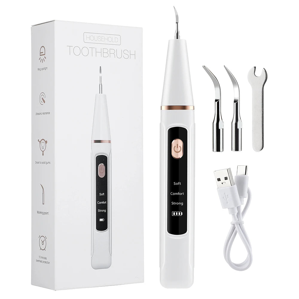 Ultrasonic Electric Teeth Cleaner – Tartar & Plaque Remover