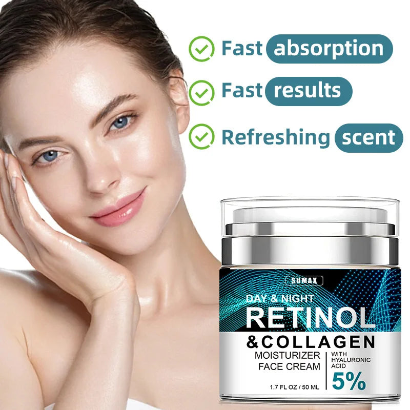 Retinol Face & Neck Firming Cream – Anti-Aging, Collagen & Hyaluronic Acid