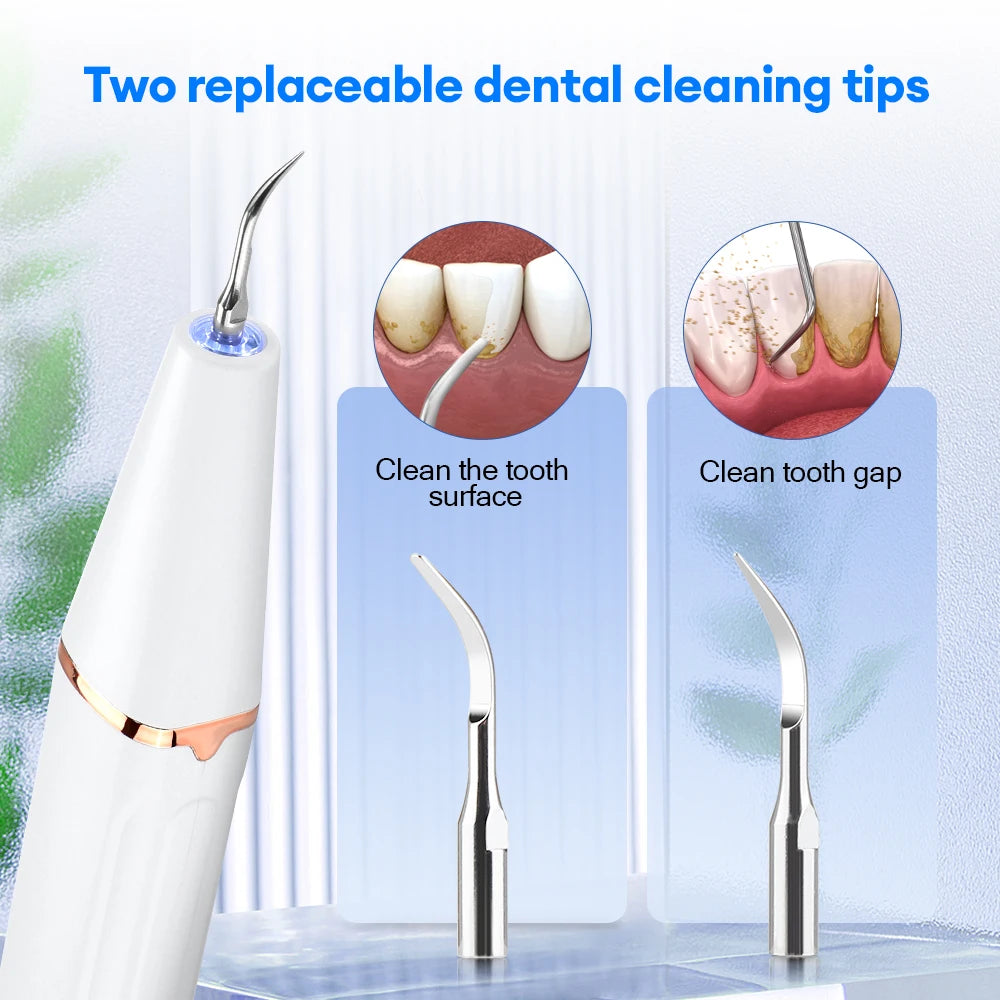 Ultrasonic Electric Teeth Cleaner – Tartar & Plaque Remover
