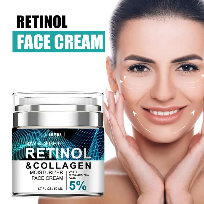 Retinol Face & Neck Firming Cream – Anti-Aging, Collagen & Hyaluronic Acid