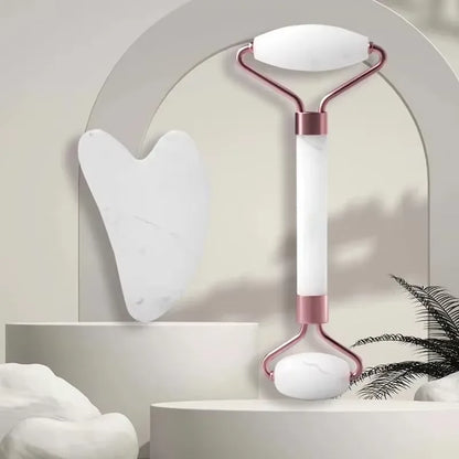 Facial Roller & Gua Sha – Lift, Sculpt & Glow