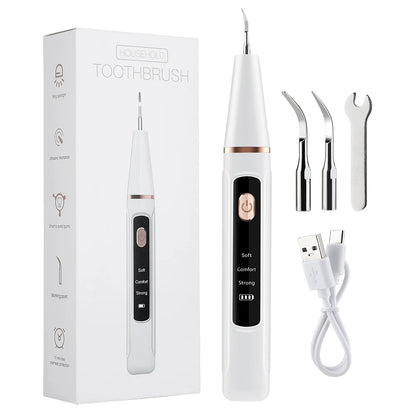 Ultrasonic Electric Teeth Cleaner – Tartar & Plaque Remover